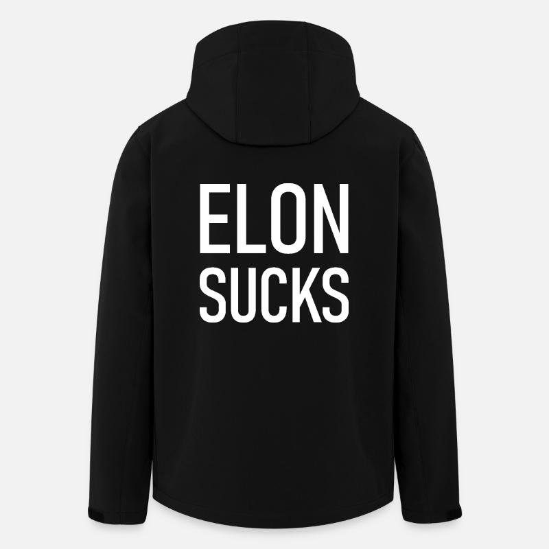Elon Sucks - Men’s Recycled Softshell Jacket by Stanley/Stella - black
