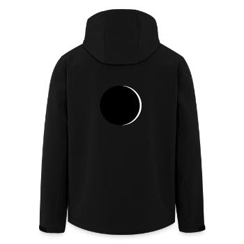 Sonnenfinsternis 2018 Geschenk Sonne Mond Natur - Recycelte Männer Softshell-Jacke von Stanley/Stella - Schwarz - Hinten - AI Model Male 185 light (185cm)