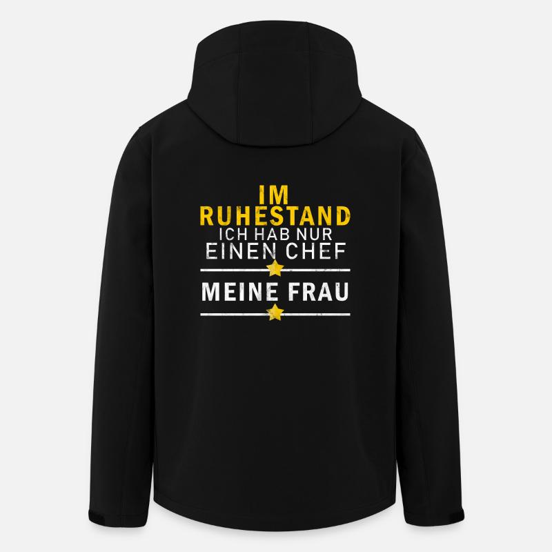 Ruhestand - Recycelte Männer Softshell-Jacke von Stanley/Stella - Schwarz