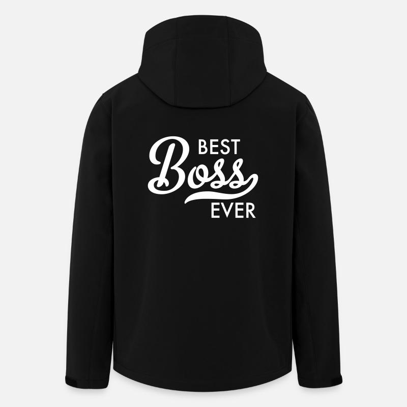 Bester Boss der Welt - Recycelte Männer Softshell-Jacke von Stanley/Stella - Schwarz
