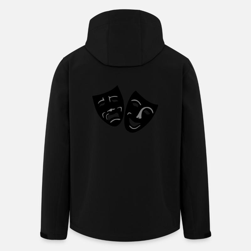 Masken - Recycelte Männer Softshell-Jacke von Stanley/Stella - Schwarz