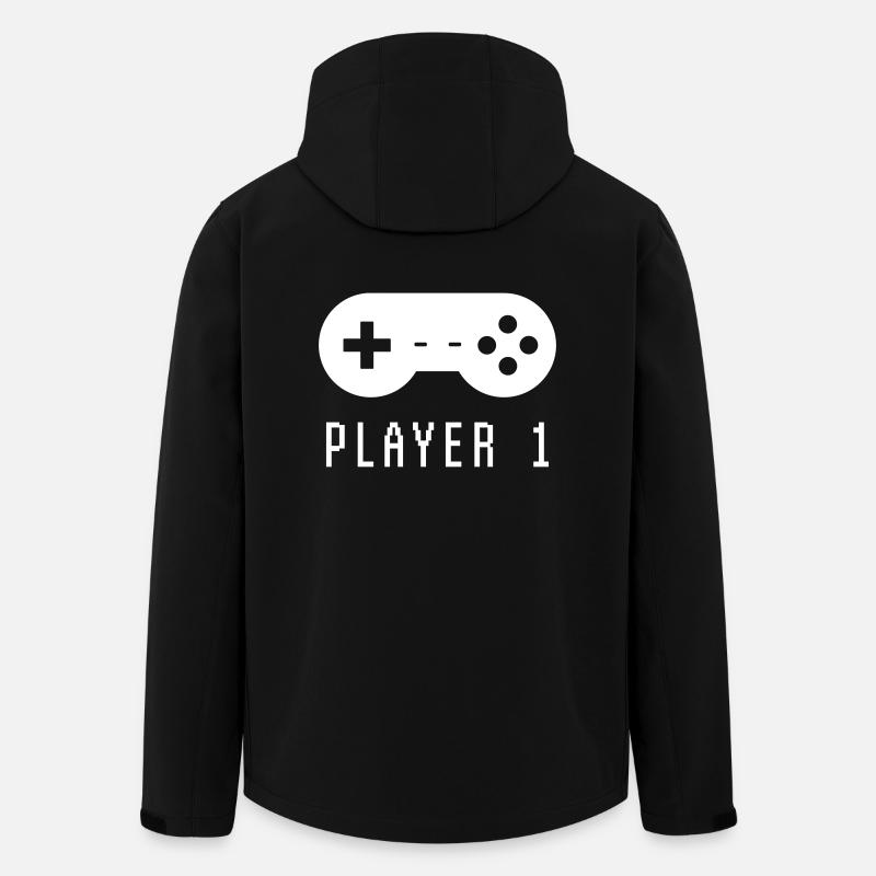 Gamer Player 1 - Recycelte Männer Softshell-Jacke von Stanley/Stella - Schwarz