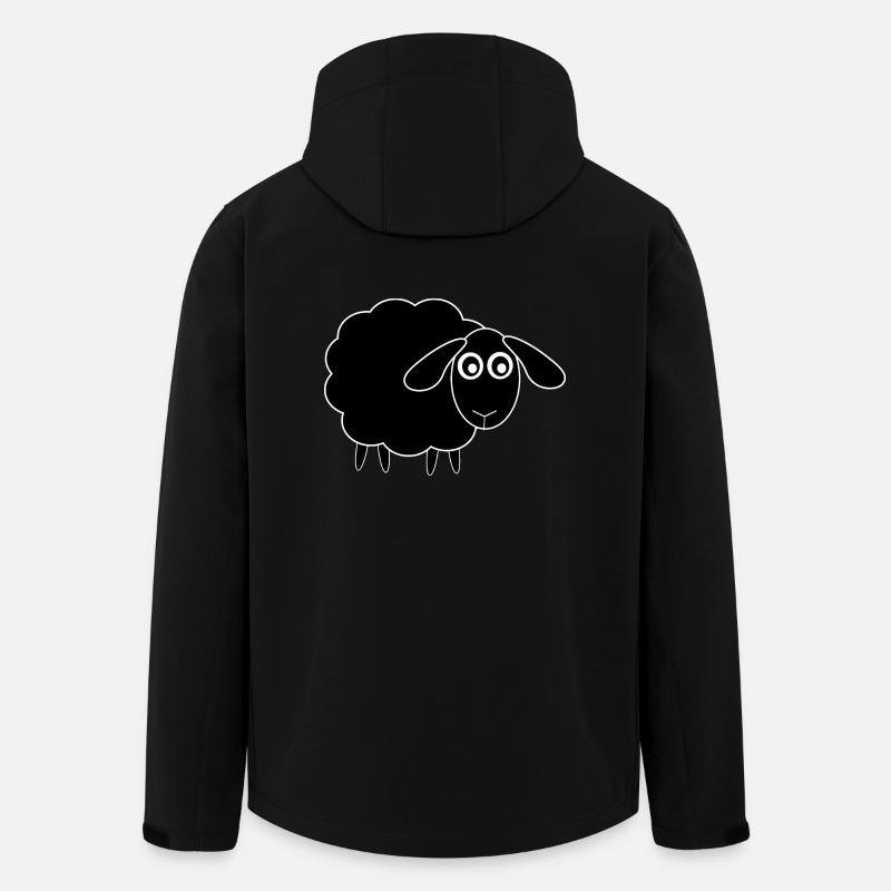 schwarzes Schaf - Recycelte Männer Softshell-Jacke von Stanley/Stella - Schwarz