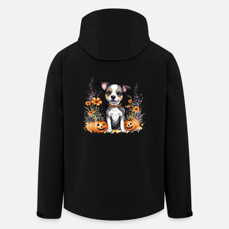 Halloween-Welpe - Recycelte Männer Softshell-Jacke von Stanley/Stella - Schwarz