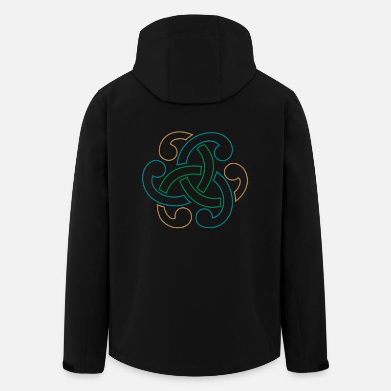 Keltischer Knoten - Recycelte Männer Softshell-Jacke von Stanley/Stella - Schwarz