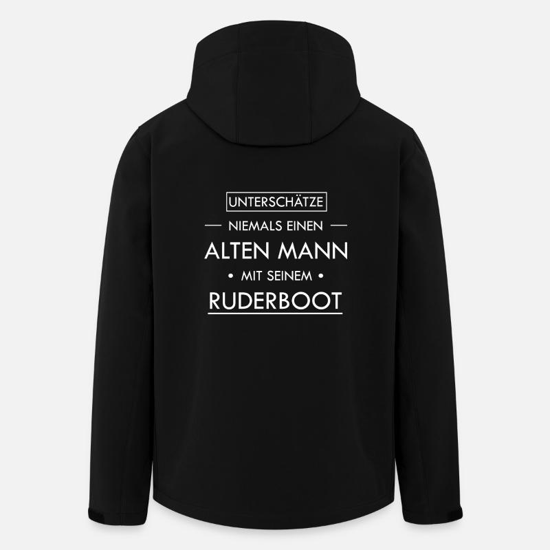 Ruderer, rudern, Rudersport, Männer Shirt, lustig - Recycelte Männer Softshell-Jacke von Stanley/Stella - Schwarz