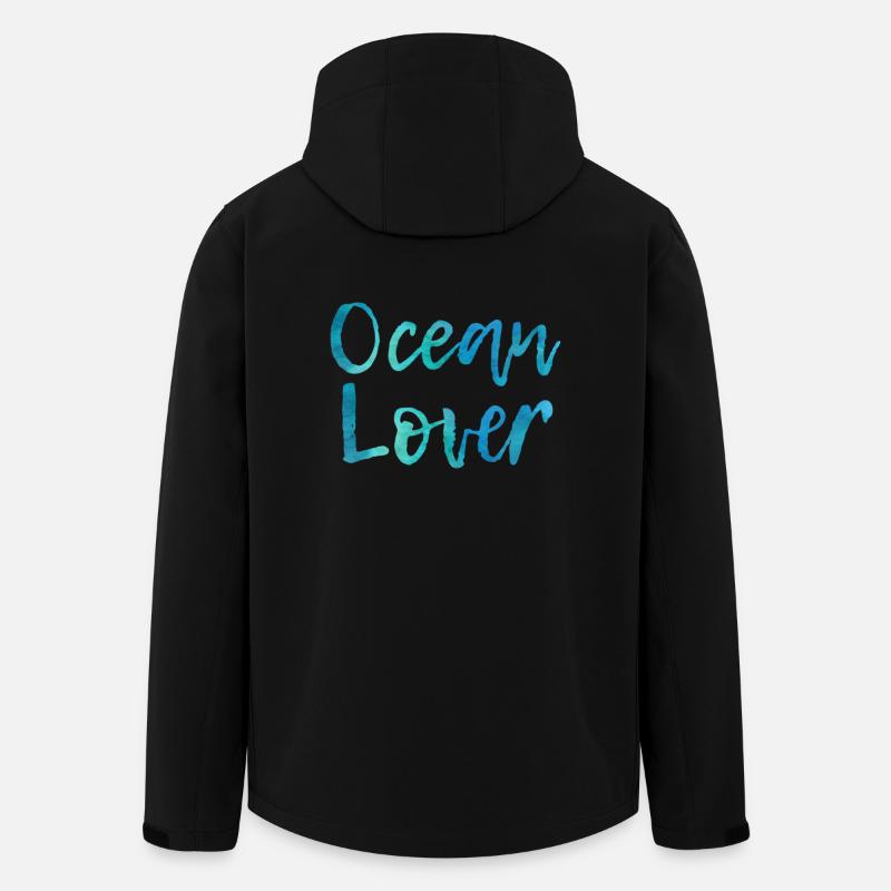 Ocean Lover - Recycelte Männer Softshell-Jacke von Stanley/Stella - Schwarz