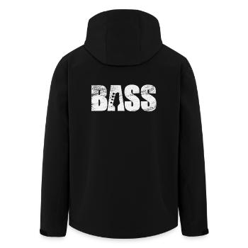 bass - Recycelte Männer Softshell-Jacke von Stanley/Stella - Schwarz - Hinten - AI Model Male 185 light (185cm)
