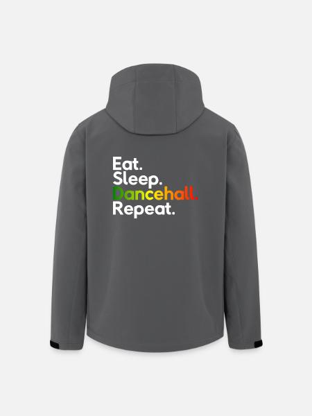 Eat Sleep Dancehall Repeat - Men’s Recycled Softshell Jacket by Stanley/Stella - black