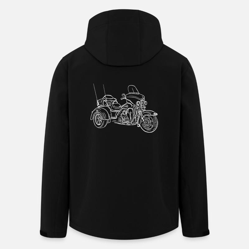 Vélo de tricycle - Veste softshell homme en polyester recyclé Stanley/Stella - noir