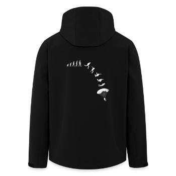 Chemise de parachutiste de cadeau T-shirt de parachutiste - Veste softshell homme en polyester recyclé Stanley/Stella - noir - Dos - AI Model Male 185 light (185cm)