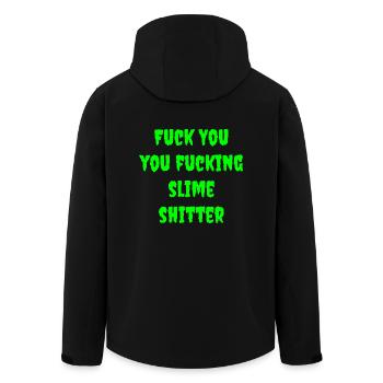 Slime shit No.2 - Men’s Recycled Softshell Jacket by Stanley/Stella - black - Back - AI Model Male 185 light (185cm)