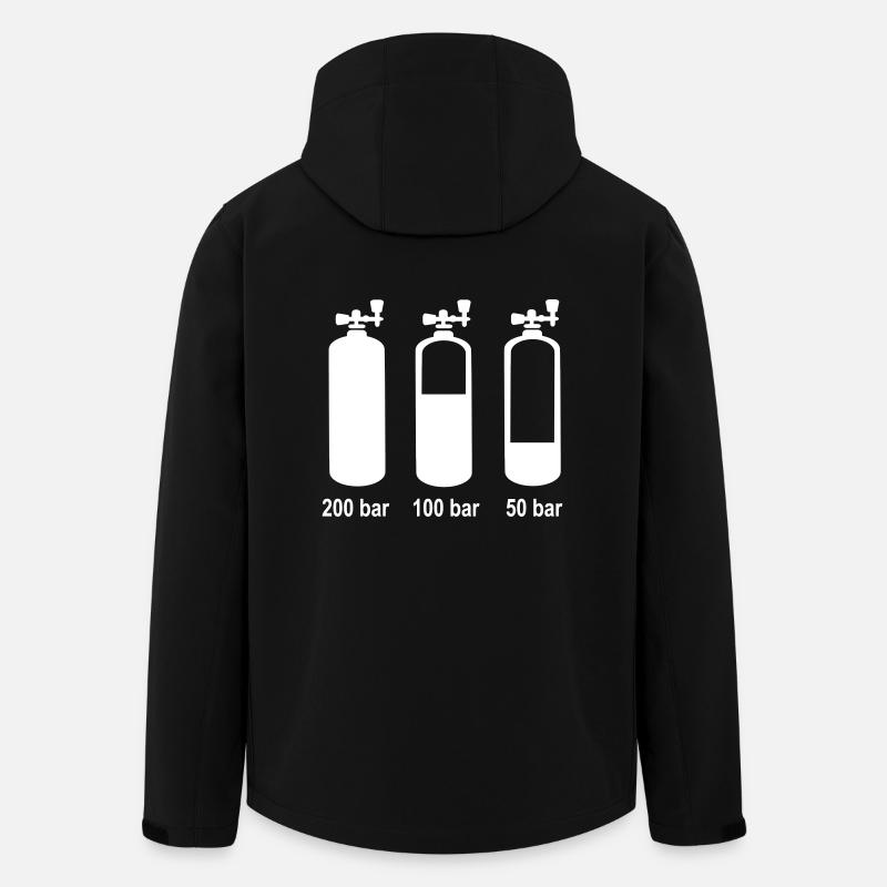 plongée - Veste softshell homme en polyester recyclé Stanley/Stella - noir