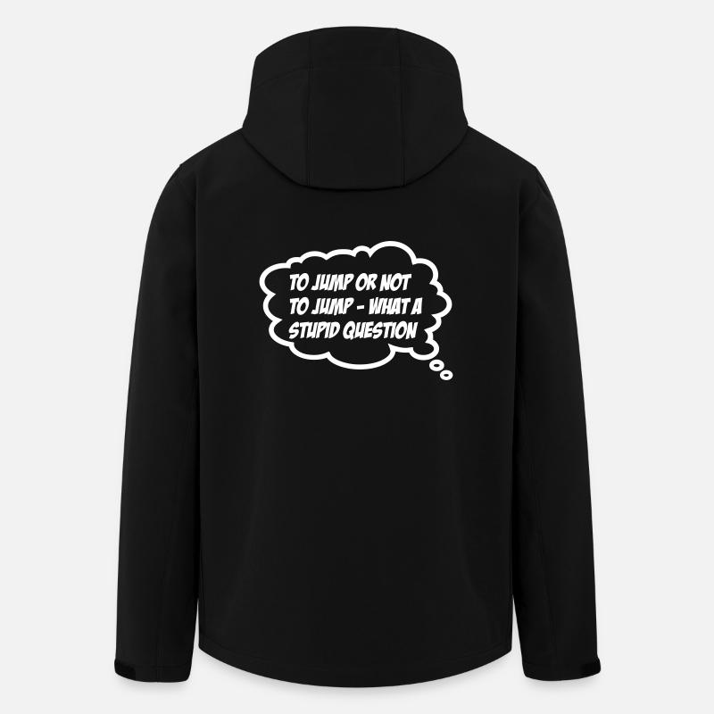 springen - Recycelte Männer Softshell-Jacke von Stanley/Stella - Schwarz