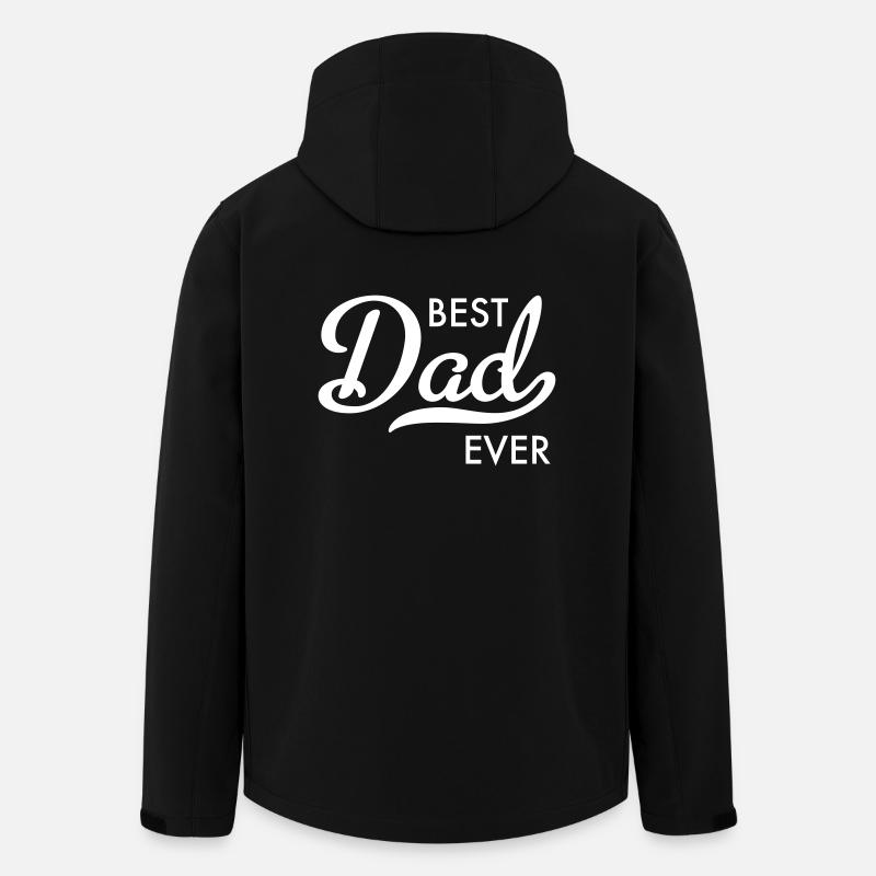 Papa - Recycelte Männer Softshell-Jacke von Stanley/Stella - Schwarz