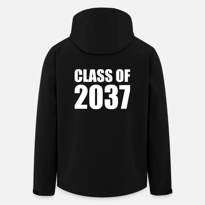 Class of 2037 - Recycelte Männer Softshell-Jacke von Stanley/Stella - Schwarz