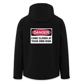 2541614 15144461 danger - Recycelte Männer Softshell-Jacke von Stanley/Stella - Schwarz - Hinten - AI Model Male 185 light (185cm)