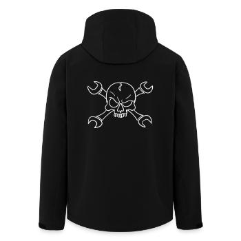 Schrauberschädel - Recycelte Männer Softshell-Jacke von Stanley/Stella - Schwarz - Hinten - AI Model Male 185 light (185cm)
