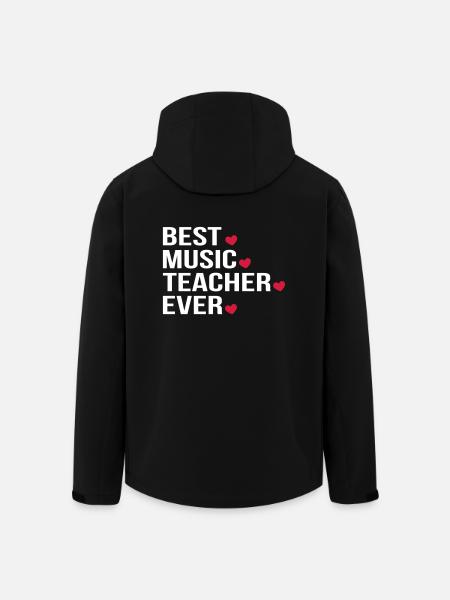 Best Music Teacher Ever - Men’s Recycled Softshell Jacket by Stanley/Stella - black