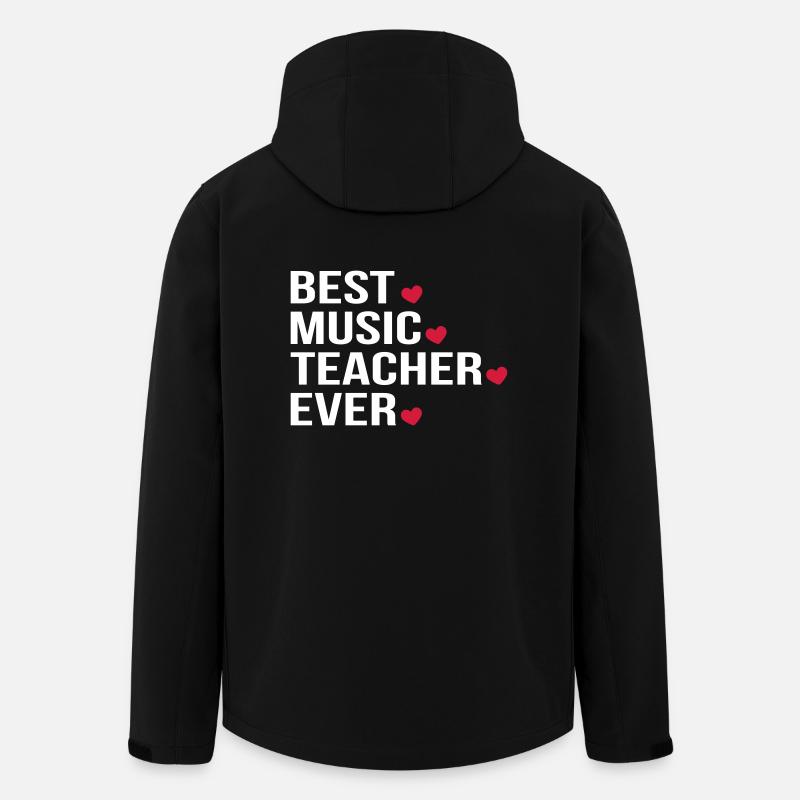 Best Music Teacher Ever - Recycelte Männer Softshell-Jacke von Stanley/Stella - Schwarz