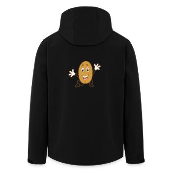 T-shirt Légumes de pommes de terre - Veste softshell homme en polyester recyclé Stanley/Stella - noir - Dos - AI Model Male 185 light (185cm)