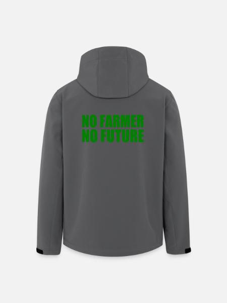 No farmer no future - Men’s Recycled Softshell Jacket by Stanley/Stella - black