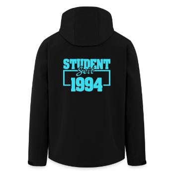 Student 1994 - Recycelte Männer Softshell-Jacke von Stanley/Stella - Schwarz - Hinten - AI Model Male 185 light (185cm)