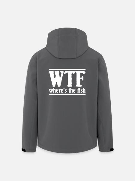 Where's The Fish - Recycelte Männer Softshell-Jacke von Stanley/Stella - Schwarz