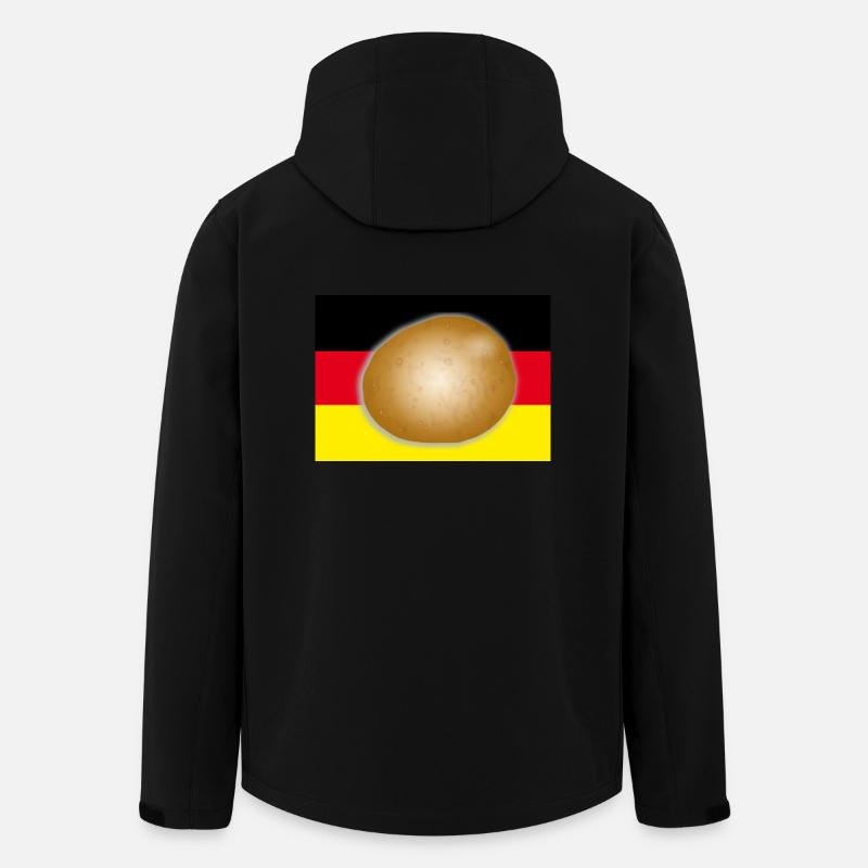 Germany flag potato - Men’s Recycled Softshell Jacket by Stanley/Stella - black