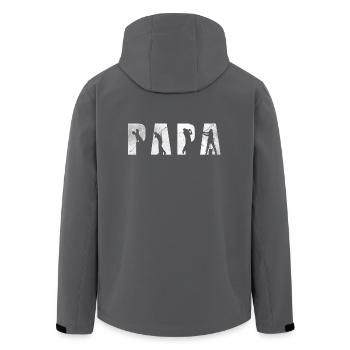 Le meilleur cadeau de papa golfeur de jour de père chemise de golf - Veste softshell homme en polyester recyclé Stanley/Stella - noir - Dos - AI Model Male 185 light (185cm)