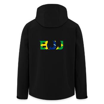 BJJ-Shirt - Recycelte Männer Softshell-Jacke von Stanley/Stella - Schwarz - Hinten - AI Model Male 185 light (185cm)