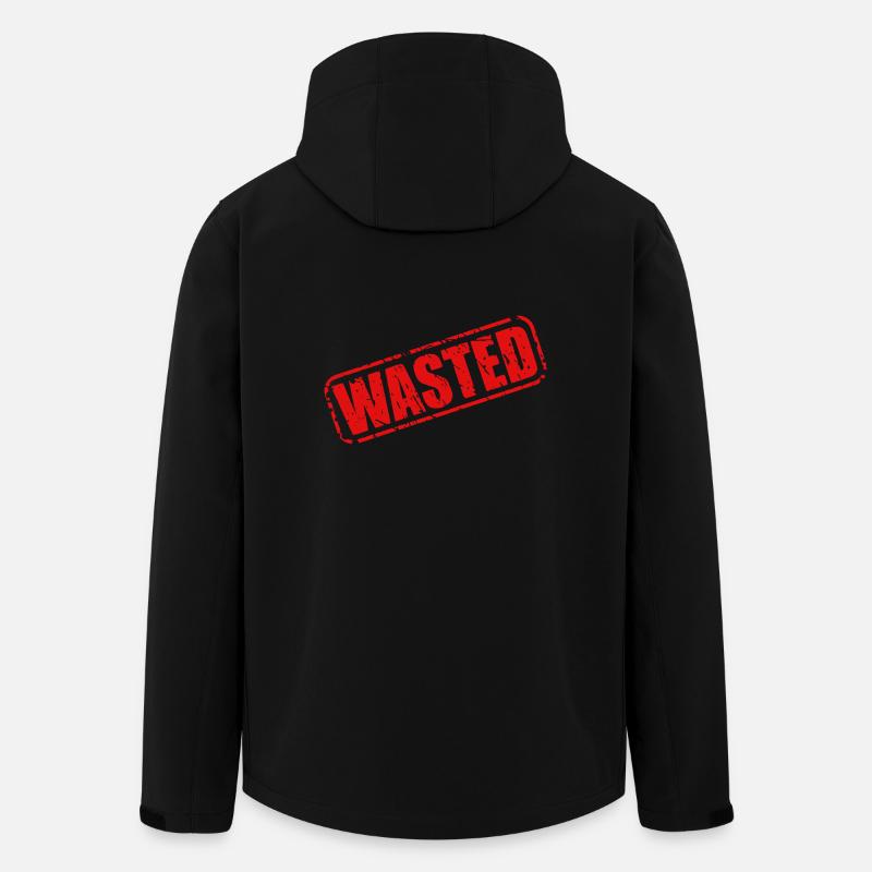 verschwendet Stempeldruck - Recycelte Männer Softshell-Jacke von Stanley/Stella - Schwarz