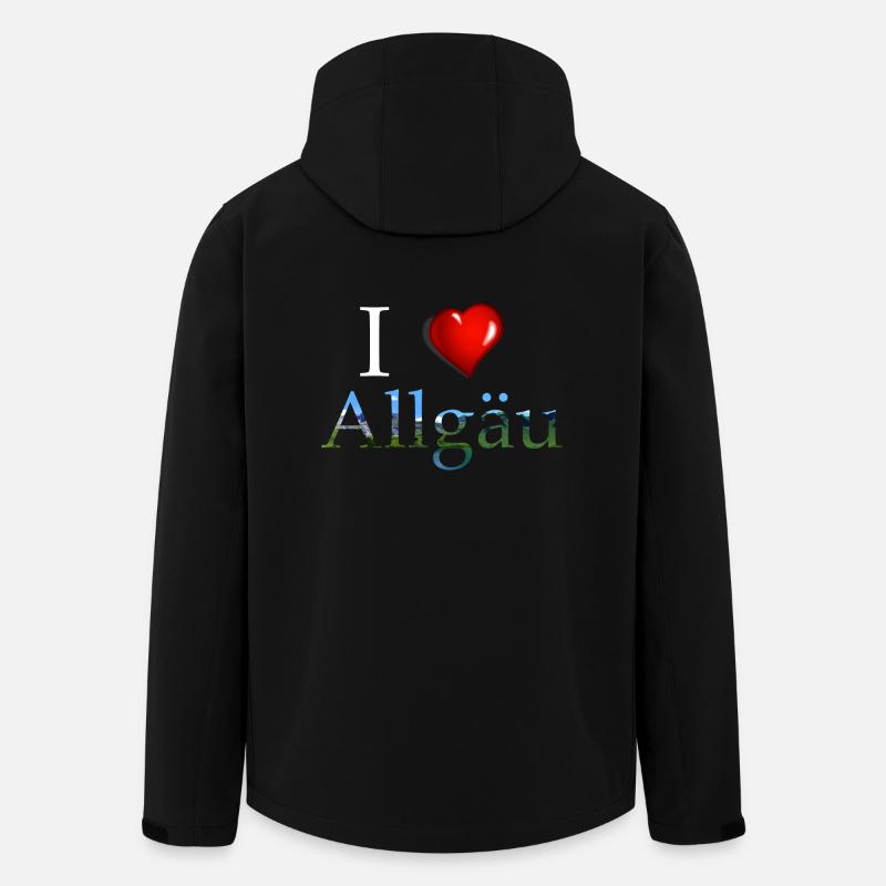 i love allgaeu, Allgäu, Ich liebe das Allgäu - Recycelte Männer Softshell-Jacke von Stanley/Stella - Schwarz