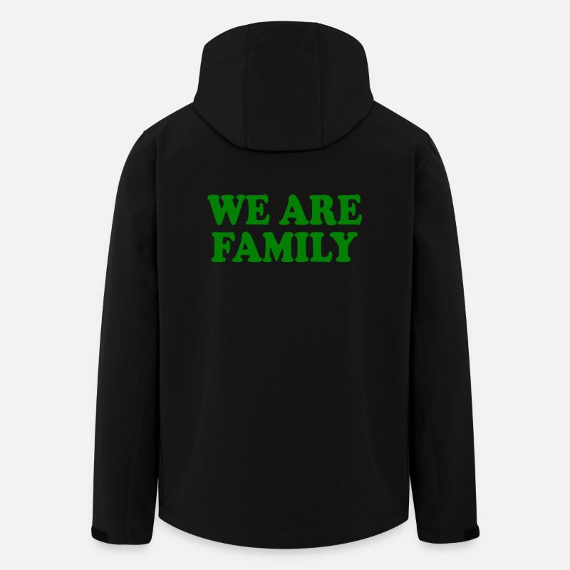 We are family - Recycelte Männer Softshell-Jacke von Stanley/Stella - Schwarz
