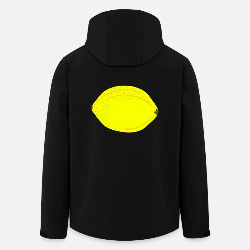 Bang Yellow Lemon, Fruit, Gift Idea - Men’s Recycled Softshell Jacket by Stanley/Stella - black