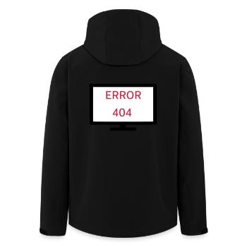 Computer Error 404 - Men’s Recycled Softshell Jacket by Stanley/Stella - black - Back - AI Model Male 185 light (185cm)