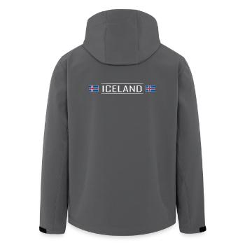 Islande Terre Islande Scandinavie Vacances - Veste softshell homme en polyester recyclé Stanley/Stella - noir - Dos - AI Model Male 185 light (185cm)