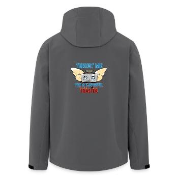 Thrust me I'm a faithful Toaster - Recycelte Männer Softshell-Jacke von Stanley/Stella - Schwarz - Hinten - AI Model Male 185 light (185cm)