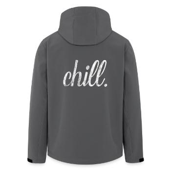 Chiller Chill Hipster Shirt Geschenk - Recycelte Männer Softshell-Jacke von Stanley/Stella - Schwarz - Hinten - AI Model Male 185 light (185cm)