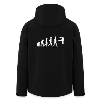 Evolution Poledance Pole Dancing Danse - Veste softshell homme en polyester recyclé Stanley/Stella - noir - Dos - AI Model Male 185 light (185cm)