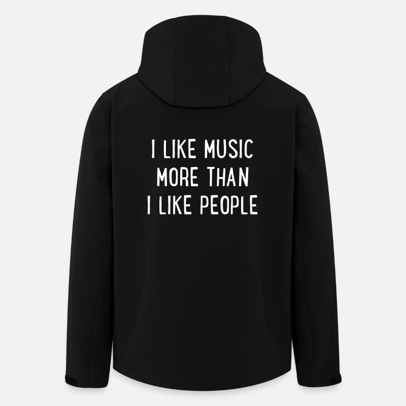 Musik - Recycelte Männer Softshell-Jacke von Stanley/Stella - Schwarz