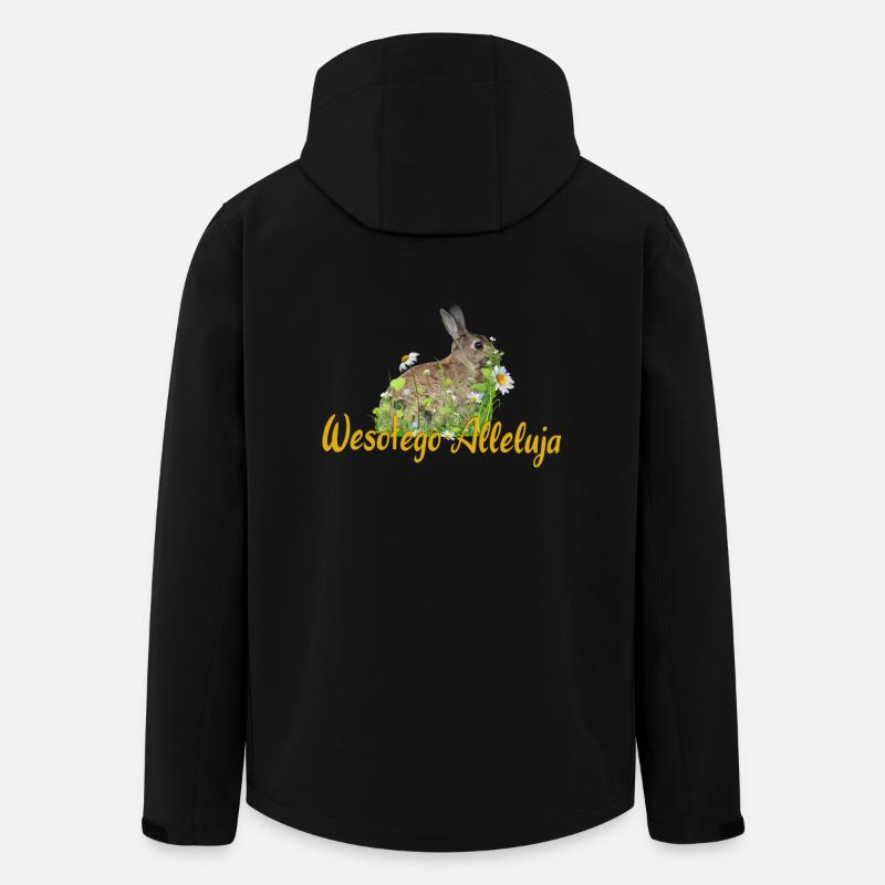 Wesołego Alleluja Joyeuses Pâques - Veste softshell homme en polyester recyclé Stanley/Stella - noir