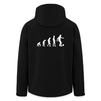 Football Evolution | Football - Veste softshell homme en polyester recyclé Stanley/Stella - noir - Dos - AI Model Male 185 light (185cm)