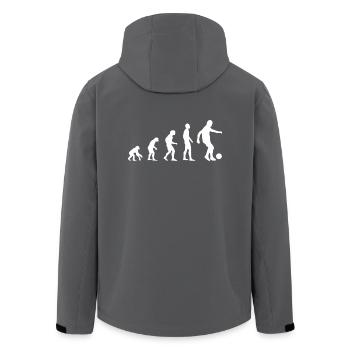 Football Evolution | Football - Veste softshell homme en polyester recyclé Stanley/Stella - charbon - Dos - AI Model Male 185 light (185cm)