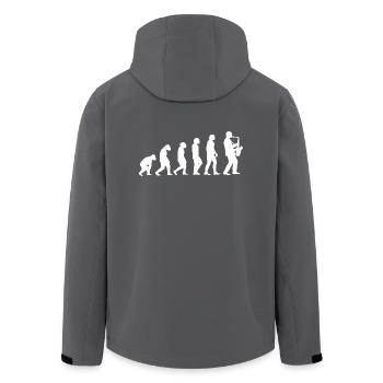 saxophone - Veste softshell homme en polyester recyclé Stanley/Stella - noir - Dos - AI Model Male 185 light (185cm)