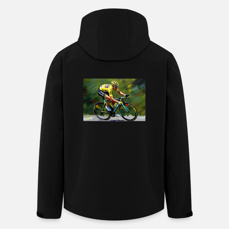 Pedalkraft: Profi-Radfahrer - Recycelte Männer Softshell-Jacke von Stanley/Stella - Schwarz