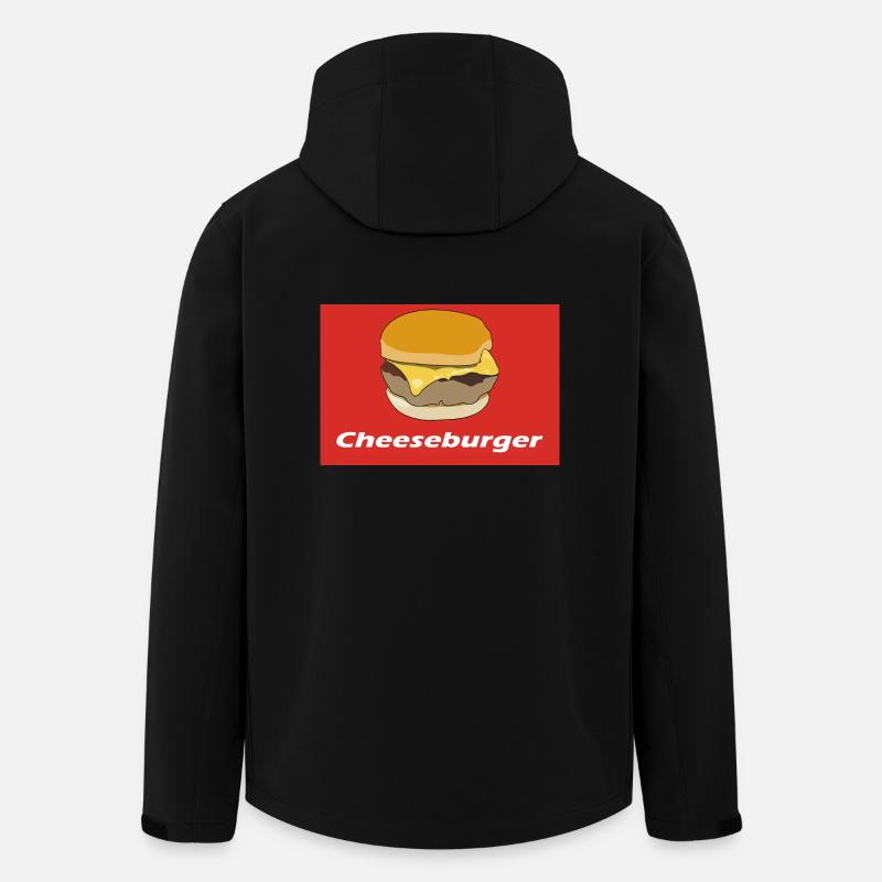 Cheeseburger - Veste softshell homme en polyester recyclé Stanley/Stella - noir
