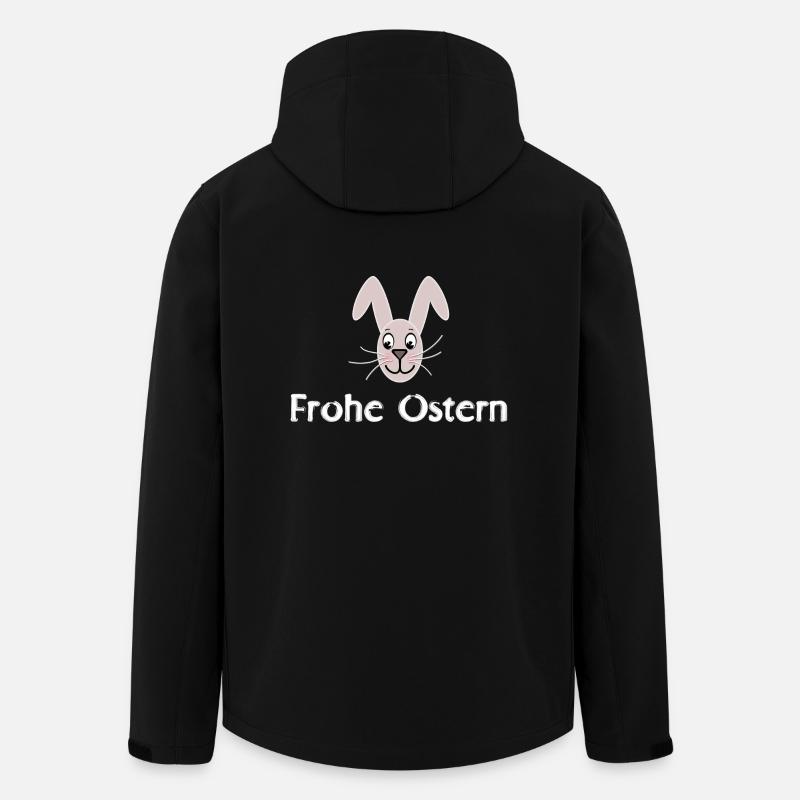 Frohe Ostern Osterhase Ostern - Recycelte Männer Softshell-Jacke von Stanley/Stella - Schwarz
