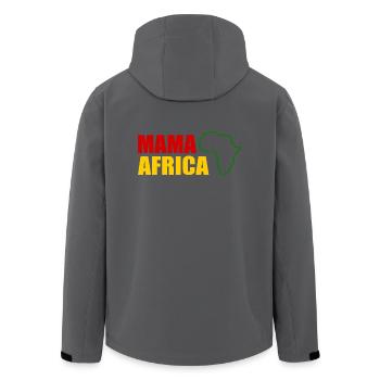 Mama africa - Veste softshell homme en polyester recyclé Stanley/Stella - noir - Dos - AI Model Male 185 light (185cm)
