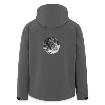 Moon - Recycelte Männer Softshell-Jacke von Stanley/Stella - Schwarz - Hinten - AI Model Male 185 light (185cm)